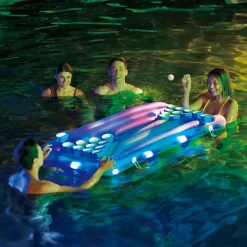 Wasserspielzeug Bierpong Luftmatratze Aqua Glow 160x84x19cm^Summer Waves Discount