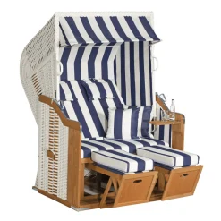 Strandkorb Rustikal 250 Plus KS-weiß*SunnySmart New