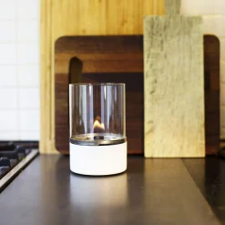 Tischfeuer Turm weiß^Tenderflame Sale