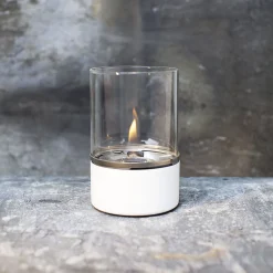 Tischfeuer Turm weiß^Tenderflame Sale