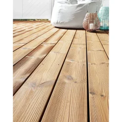 Terrassendiele Thermo Kiefer Terrass. 25x140x3900 mm geriffelt / glatt^ New