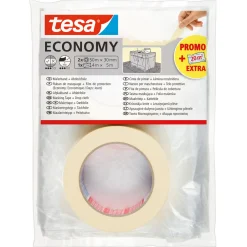 Tesa Abdeckset Malerband Economy 50m x 30mm und Abdeckfolie 5 x 4m
