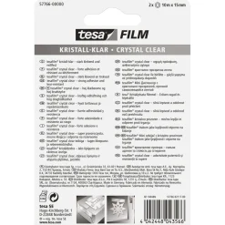 film kristallklar 2 Rollen 10 m x 15 mm*Tesa