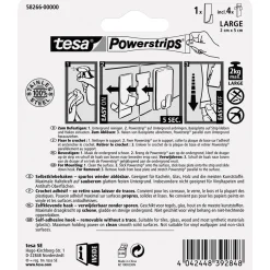 Haken Powerstrips Large Rechteckig Metall*Tesa Discount
