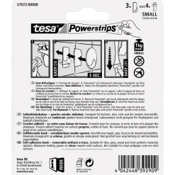 Tesa Haken Powerstrips Small Rechteckig weiß