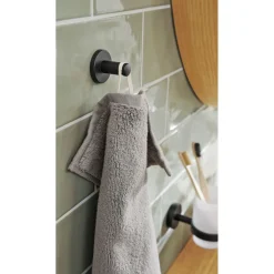 Handtuchhaken Moon mattschwarz^Tesa Best