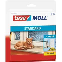 Langlebiger Schaumstoff für Spalten von 1-3 5 mm weiß Standard^Tesa Sale