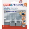Tesa Powerstrips transparent matt chrome