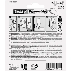 Tesa Powerstrips transparent weiss