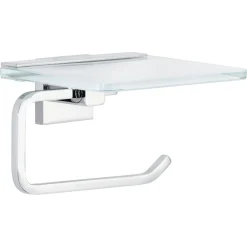 Tesa Toilettenrollenhalter mit Ablage Deluxxe