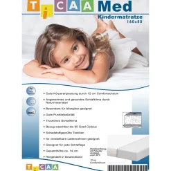 Kinder Ticaa Kindermatratze „MedAllergen“, 80x160 cm