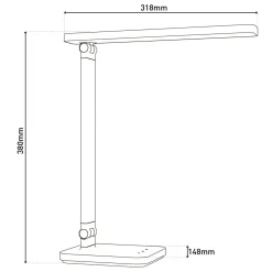 näve TL Mover Metall/KS schwarzLxBxH 31,8x14,8x38cm dimmbar