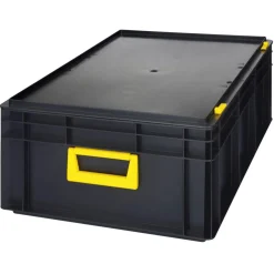 Tood Systemkoffer Newbox PC 42 2M stapelbar 60 x 40 x 23,3 cm schwarz-orange