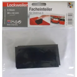 Trennwand für Werkzeugkoffer Ordinus Separator 3 schwarz 5 Stück^Tood