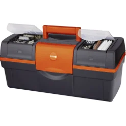 Werkzeugkoffer Magnus Classic 22-33 Plus mit Sortierkästen schwarz-orange^Tood Discount
