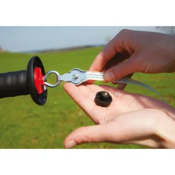 Torgriff mit Seil- und Litzenanschluss schwarz für 10-20 mm^ Outlet