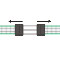 Torgriffverbinder Litzclip 4 cm 4 Stück
