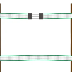 Torgriffverbinder Litzclip 4 cm 4 Stück