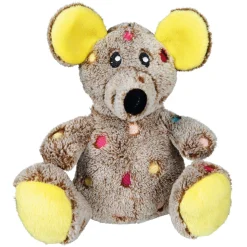 Trixie Dog Plüsch Maus mit Squeaker bunt 17 cm