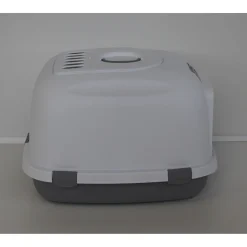Katzentoilette Primo XXL Top mit Haube 56 x 47 x 71 cm grau/weiß^Trixie New