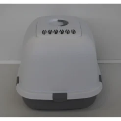 Katzentoilette Primo XXL Top mit Haube 56 x 47 x 71 cm grau/weiß^Trixie New