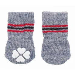 Trixie Anti-Rutsch-Hundesocken grau XXS-XS 2St.