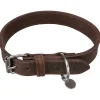 Trixie Halsband Rustic Größe M 37-44 cm 25 mm Fettleder dunkelbraun