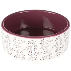 Napf Keramik weiß/beere 0,8l/ø16cm^Trixie Best
