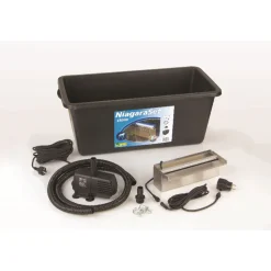 Überlauf-Element-Set Niagara inkl Pumpe und LED-Beleuchtung 30 cm*Ubbink