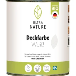 Deckfarbe Weiß 0,75 L*Ultra Nature Outlet
