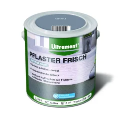 Ultrament Betonlasur Pflaster Frisch grau 2,5 L für ca 15 m²