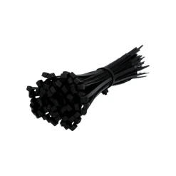 Unitec Kabelbinder,200x4,8mm,schwarz,100 Stück