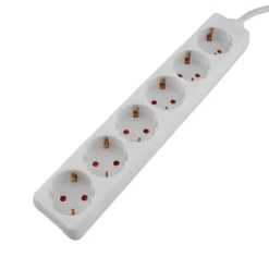 Unitec Steckdosenleiste 6-fach 3m weiß