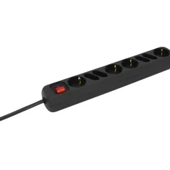 Steckdosenleiste 4+4f mit Schalter 1,4m sw*Unitec Outlet