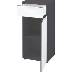 Unterschrank 39 x 86 x 34 cm graphit/weiß^ New