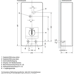 Elektronischer Durchlauferhitzer VEDE21/8PRO 21 KW^Vaillant Best