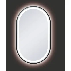 Valblue LED- Spiegel Lucien schwarz matt 45 x 75 cm