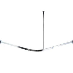 Universal-Vorhangschiene Bruck, ca. 90x90x90 cm, Farbe: Chromfarben glänzend^Valblue Online