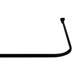 Universal-Vorhangschiene Bruck, ca. 90x90x90 cm, Farbe: Schwarz matt^Valblue Online