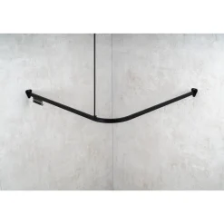 Universal-Vorhangschiene Bruck, ca. 90x90x90 cm, Farbe: Schwarz matt^Valblue Online