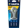 Varta LED-Taschenlampe Silver Light mit Batterien schwarz