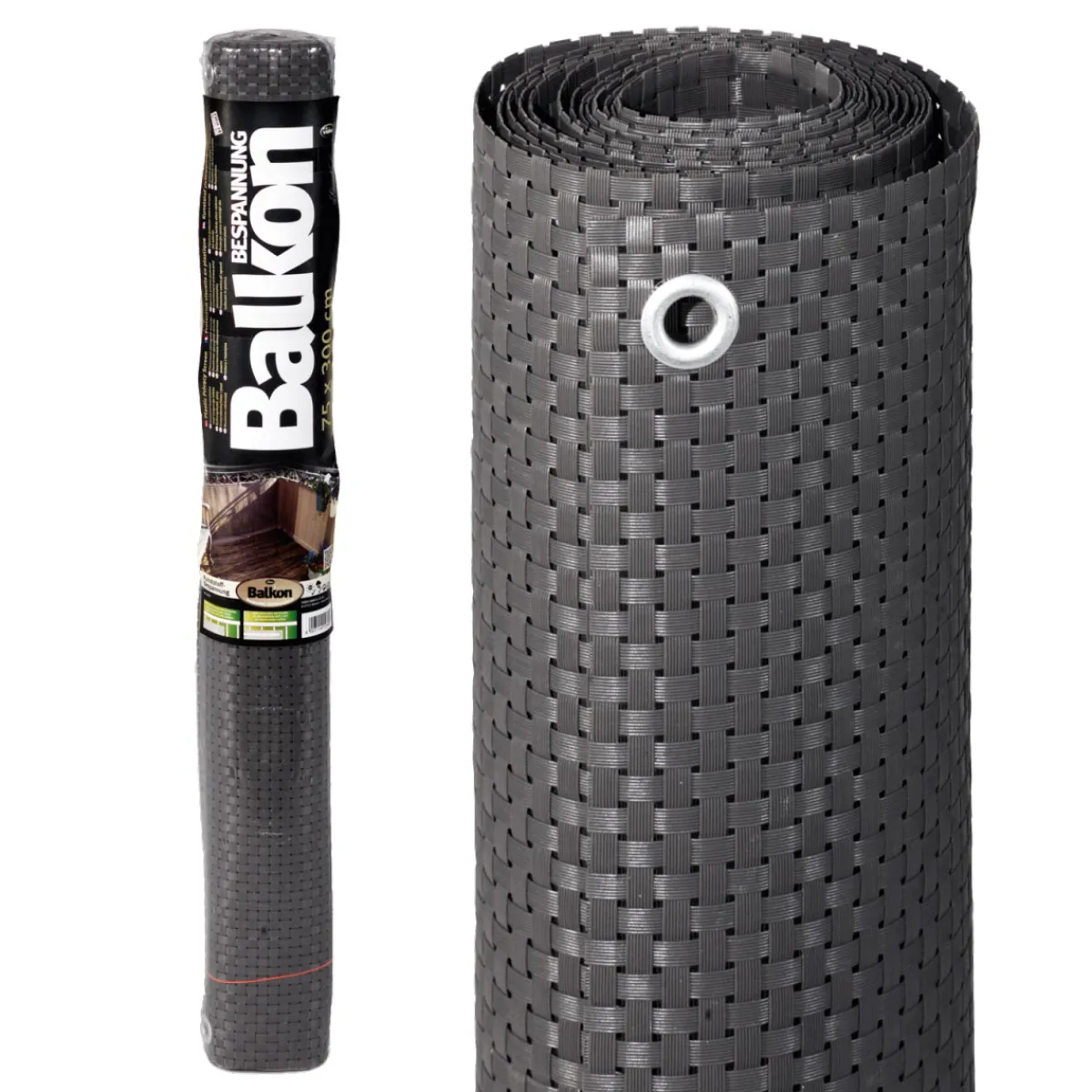 Balkonbespannung Titangrau 75 cm^Videx Outlet