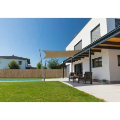 Viereck-Segel Cannes 5 x 5 m taupe