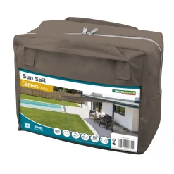 Viereck-Segel Cannes 5 x 5 m taupe