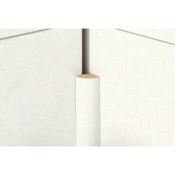 Viertelstab weiß Struktur 2,6 m^ New