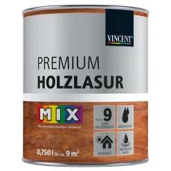Holzschutz Premium Holzlasur MIX IT! 0,75 l*Vincent New