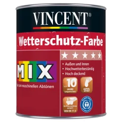 Holzschutz Wetterschutzfarbe Mix It seidenmatt 0,75 l^Vincent Clearance