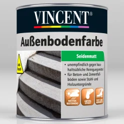 Außenbodenfarbe betongrau 750 ml*Vincent Hot