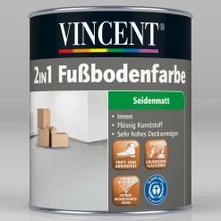 Vincent Fußbodenfarbe rotbraun seidenmatt 5 L