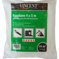 Profi Bauplane 4 x 5 m transparent^Vincent Outlet